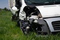 Wreck of vehicle after car crash and accident Royalty Free Stock Photo