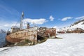 Former Grytviken whaling station, King Edward Cove, South Georgia, Antarctica Royalty Free Stock Photo