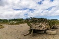 Wreckage in the beach