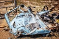 Car wreckage after car accidentcar accident Royalty Free Stock Photo