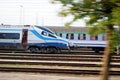 A wreckage of crashed Pendolino train