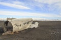 Wreckage of a plane: emergency landing in Iceland