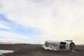 Wreckage of a plane: emergency landing in Iceland