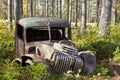 Wreckage from the Winter War near Suomussalmi, Finland Royalty Free Stock Photo