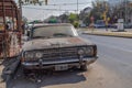 Wrecked and abandoned Ford Torino