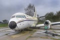 Wrecked old airplane