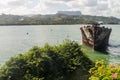 Wrecked ship in Baracoa, Cu Royalty Free Stock Photo