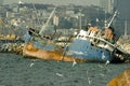 Wrecked ship in Istanbul