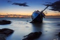 The wrecked ship, Thailand Royalty Free Stock Photo