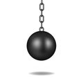 Wrecking ball in black design