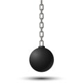 Vector illustration of wrecking ball Royalty Free Stock Photo