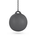 Wrecking ball isolated on white Royalty Free Stock Photo