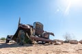 Old car wrecks in Namibia Royalty Free Stock Photo