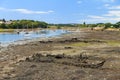 Wrecks at low tide in Lorient Royalty Free Stock Photo