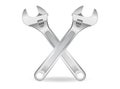set of realistic crescent wrench isolated. Eps Vector.. Royalty Free Stock Photo