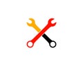 Wrench Automotive Repair Service Logo