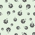 Wrench with cogwheel gear solid seamless pattern, repair service theme. Vector graphics. Mechanic tool, custom settings