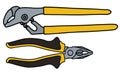 Wrench and combination pliers