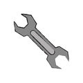 Wrench construction tool Royalty Free Stock Photo
