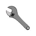 Wrench construction tool Royalty Free Stock Photo
