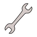 Wrench construction tool icon Royalty Free Stock Photo