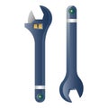 Wrench gradient illustration Royalty Free Stock Photo