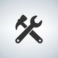 Wrench hummer icon illustration