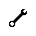 Wrench icon isolated on white background. Wrench vector icon. Spanner symbol