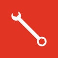 The wrench icon. Settings symbol. Flat Royalty Free Stock Photo