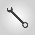 The wrench icon. Settings symbol. Flat Royalty Free Stock Photo