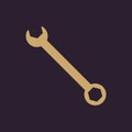 The wrench icon. Settings symbol. Flat Royalty Free Stock Photo