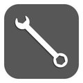 The wrench icon. Settings symbol. Flat Royalty Free Stock Photo