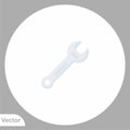 Wrench icon sign vector,Symbol, logo illustration for web and mobile Royalty Free Stock Photo