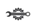 wrench icon vector of automotive service illustration Royalty Free Stock Photo