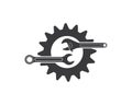 wrench icon vector of automotive service illustration Royalty Free Stock Photo