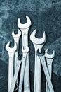 Wrench Jaw Spanner Tools Royalty Free Stock Photo
