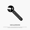 Wrench, Option, Tool, Spanner, Tool solid Glyph Icon vector
