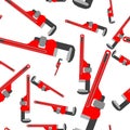 Wrench pipe seamless pattern