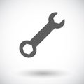 Wrench single icon.