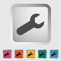 Wrench single icon.