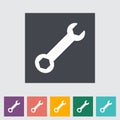 Wrench single icon.