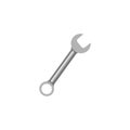 Wrench and spanner flat icon, build repair Royalty Free Stock Photo