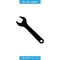 Wrench, Spanner Icon Vector Logo Design Template. Tools, Repair, Service Symbol Royalty Free Stock Photo