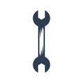 Wrench and Spanner repair tool. Mechanic or engineer instruments. Support service vector icon