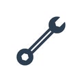 Wrench and Spanner repair tool. Mechanic or engineer instruments. Support service vector icon