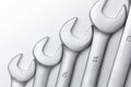 The wrench steel tools for repair Royalty Free Stock Photo