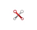 Wrench symbol illustration Royalty Free Stock Photo