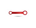 Wrench symbol illustration Royalty Free Stock Photo