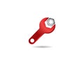 Wrench symbol illustration Royalty Free Stock Photo