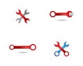 Wrench symbol illustration Royalty Free Stock Photo